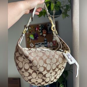 Coach Signature Monogram Shoulder Bag